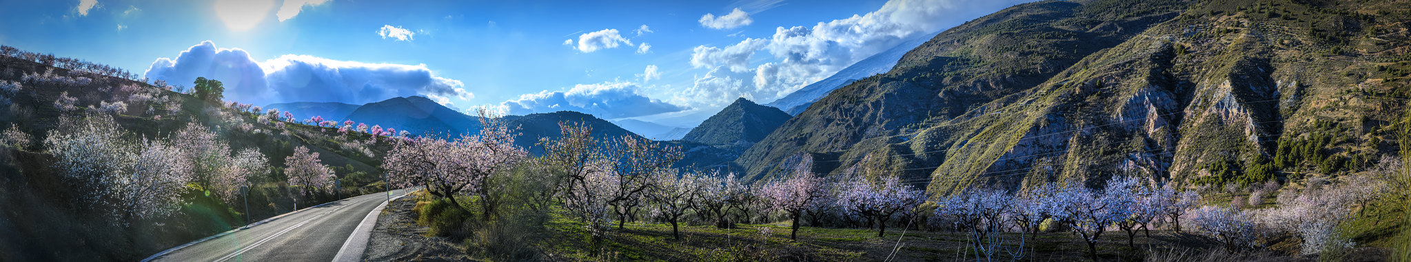 Paisaje bonito de la Alpujarra